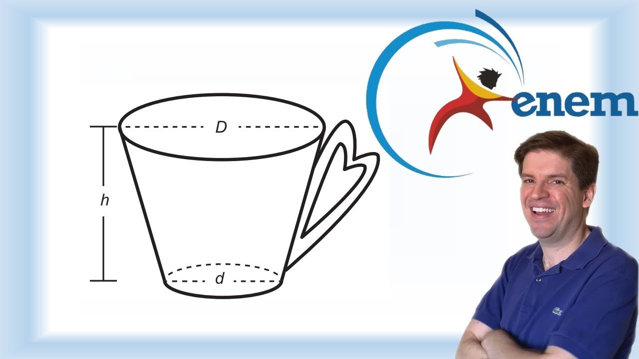 Uma pessoa comprou uma caneca para tomar sopa, conforme ilustração  Sabe se que 1cm3 = 1 mL