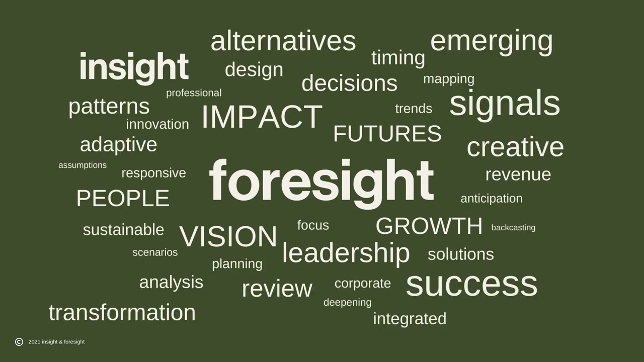 insight & foresight - What is foresight?