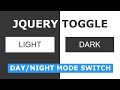 Day Night Mode Switch Toggle Using Html CSS And Javascript How To Create A Toggle Switch