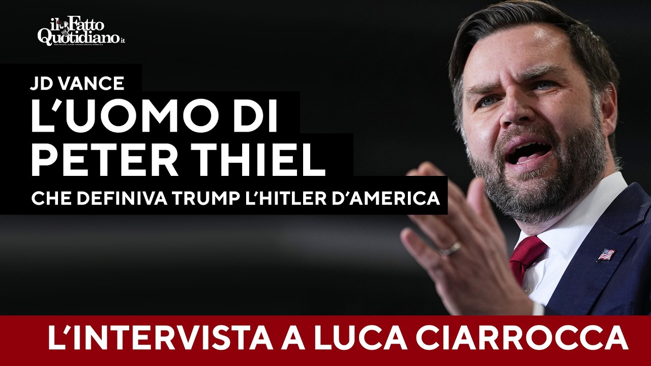 JD Vance, l'uomo di Peter Thiel che definiva Trump "Hitler d’America"