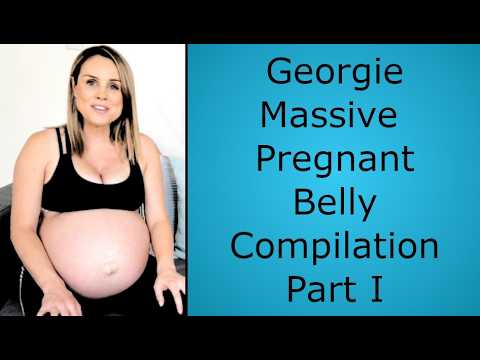 Georgie Massive Pregnant Belly Compilation Part I | YouTube