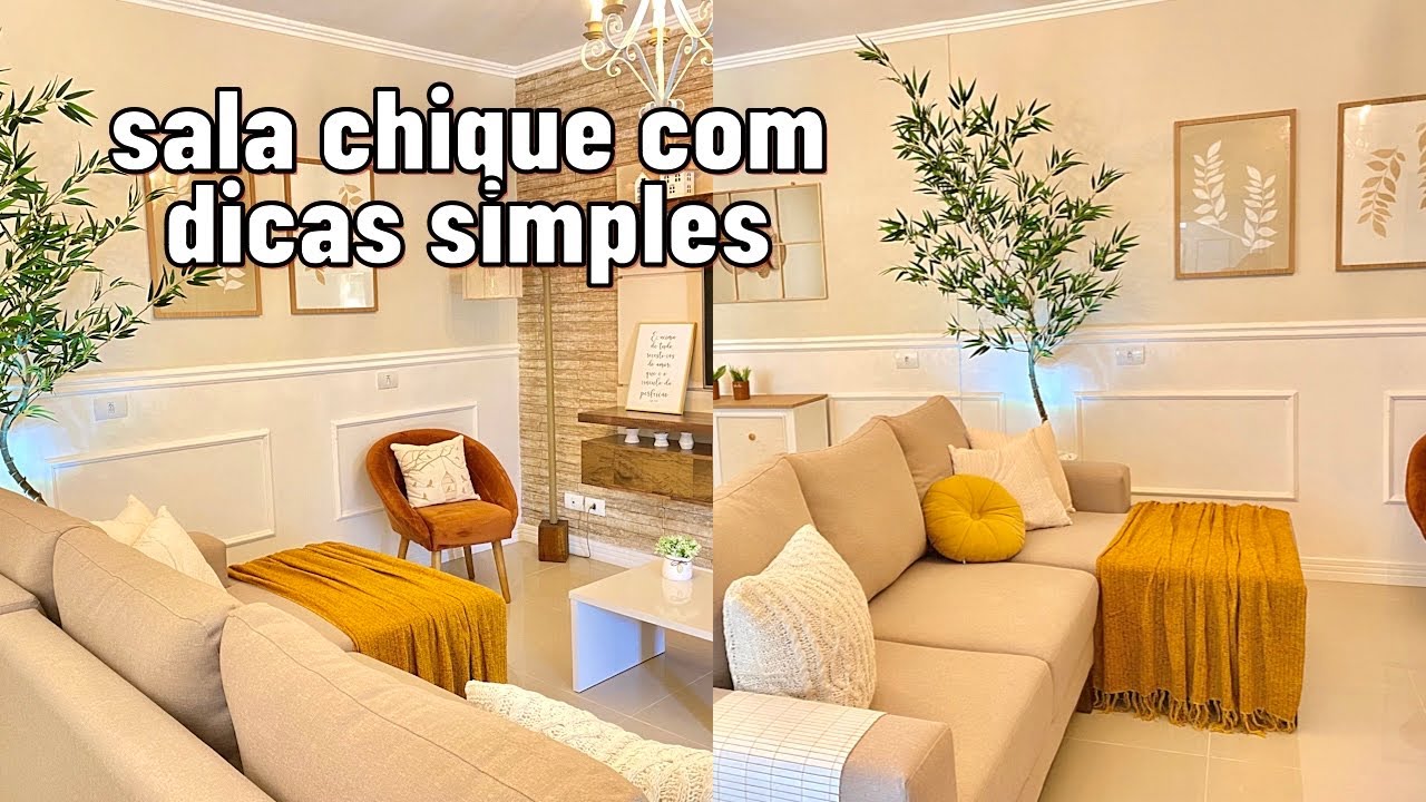 DECORAÇÃO E TOUR COM DICAS SIMPLES PARA VOCÊ DEIXAR A SALA MAIS CHIQUE!