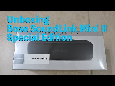 Unboxing Bose SoundLink Mini II Special Edition