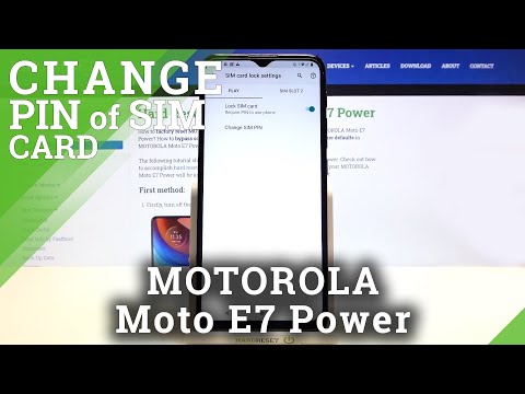 How to Add SIM PIN to SIM Card in MOTOROLA Moto E7 Power – Set Up PIN to SIM Card