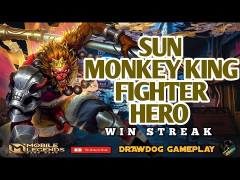 Sun the Monkey King | Fighter Hero | Mobile Legends Bang Bang Gameplay Rank | Win Streak