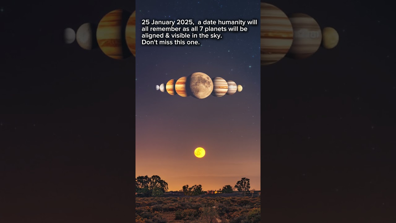 Rare Planetary Alignment 2025: Witness All 7 Planets Aligned on January 25!