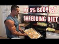 2500 Calorie Full Day of Eating What I’m eating to get sub 5% bodyfat cutting