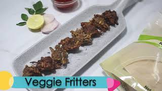 Banana Flour Veggie Fritters Recipe