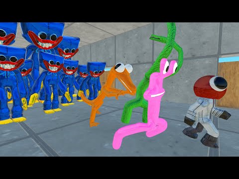 Run Away From Giant Huggy Wuggy in The Tunnel - ARBS