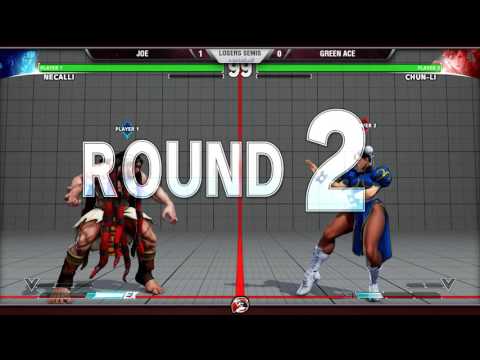 VS WEEKLY 3/25/16 - LOSERS SEMIS - JOE (NECALLI) vs. GREEN ACE (CHUN-LI) - STREET FIGHTER V