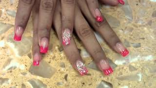 How to color French tips end result