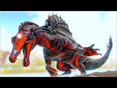 Domei O Dinossauro Mais PODEROSO do ARK!? Chaos Espinossauro! (Super Mods) Ark Survival Evolved