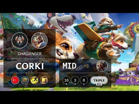 Corki Mid vs Zed - TR Challenger Patch 9.20