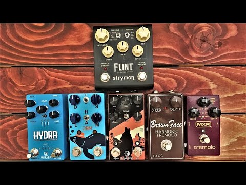 Harmonic Tremolo Shoot Out - Episode #6 - Flint, Hydra, M305, Harmonious Monk & BYOC