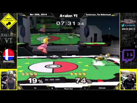 Avalon VI - Ice (Fox) Vs. [A]rmada (Peach) - SSBM Singles Winners Final