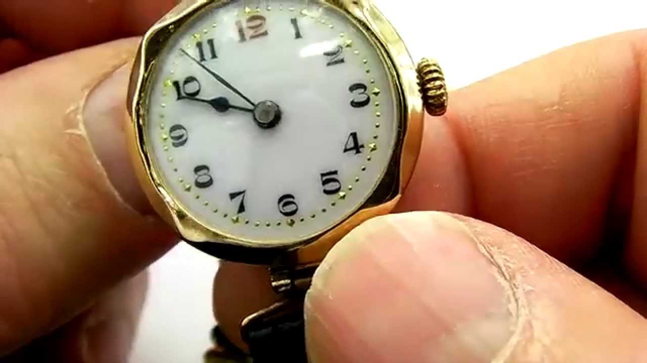 Antique Art Deco 9ct Gold Ladies Watch - Keeping Excellent Time - 1925