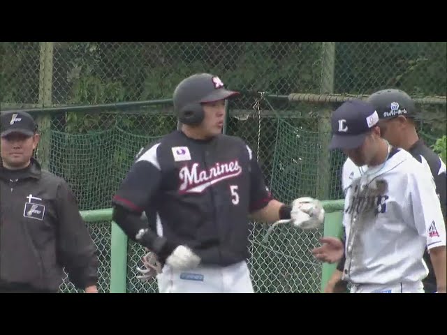 【ファーム】マリーンズ・安田 うまく拾ってライト前タイムリー‼ 2018/5/23 L-M(ファーム)