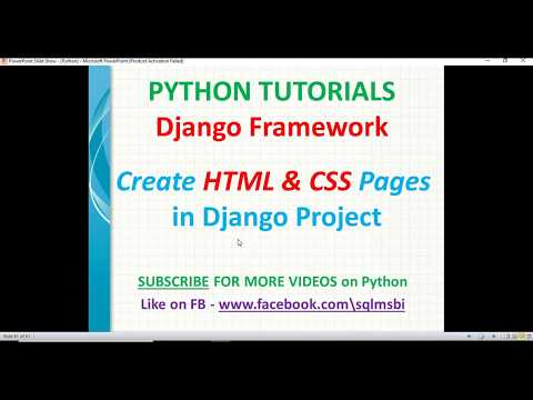 Html and CSS in Django Projects | django html css pages | rendering html templates in django