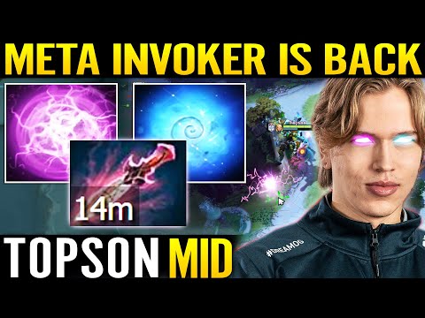 TOPSON Invoker MID Meta Is Back! Witch Blade + QUAS WEX Most Efficiency Build 7.29 Dota 2 Pro Guide