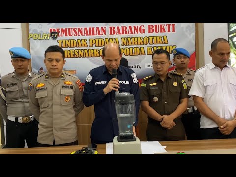 PEMUSNAHAN NARKOBA POLDA KALTIM