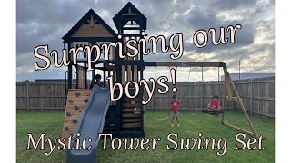 Backyard Discovery |  Mystic Tower Swing Set | Surprise