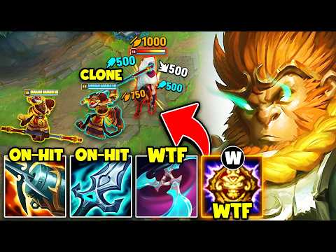 WUKONG BUT MY CLONE IS SECRETLY THE CARRY! (CLONE APPLIES ON-HIT EFFECTS)