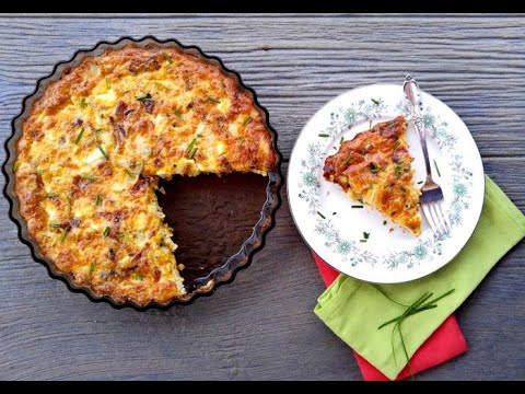 Crustless chicken quiche