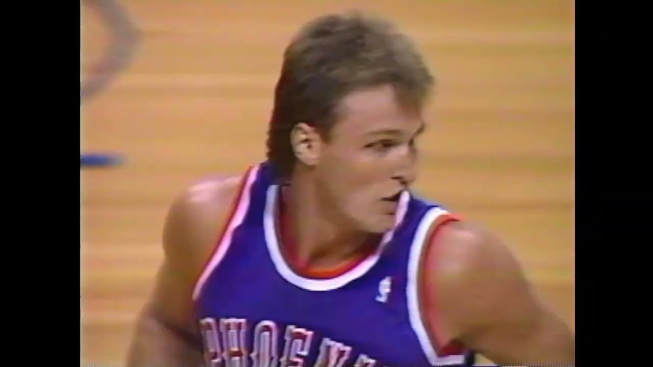 Tom Chambers Accrues 27 Points vs. Bad Boys Pistons (1 Dunk)