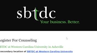 NC SBTDC User Testing Task 1