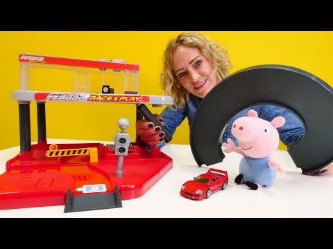 Nicoles Spielzeug Werkstatt - Schorschs neue Autowerkstatt - Video für Kinder