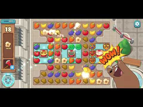 We Bare Bears the Puzzle for Kakao Level 317 - No Boosters