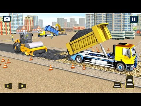 Construction Simulator Game 2020 -  City Road Construction Android Gameplay