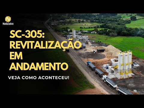 Revitalização da SC-305 entre São Lourenço do Oeste e Campo Erê avança