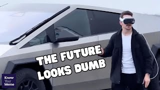 Apple Vision Pro Users Get Meme'd On For Using Them In Public, Alongside Cybertrucks and RoboDogs
