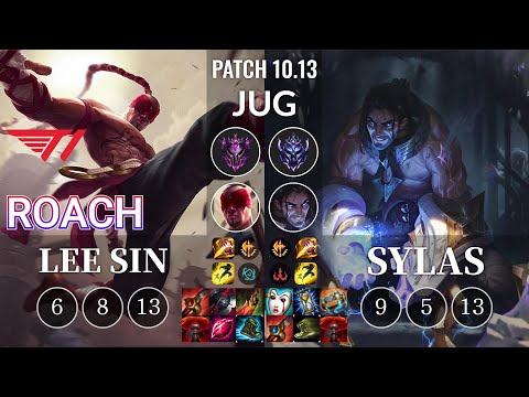 T1 Roach Lee Sin vs Sylas Jungle - KR Patch 10.13