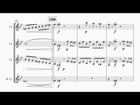 The Barber of Seville - Overture - Clarinet Quartet - F