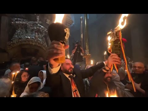Eastern Orthodox worshippers throng Holy Fire ceremony in Jerusalem