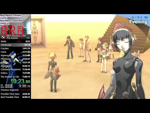 Persona 3 FES - The Answer in 7:21:37 (WR as of 4/23/2023)