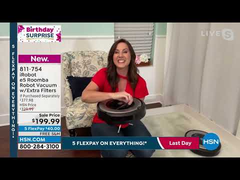 iRobot e5 Roomba Robot Vacuum with Extra Filters