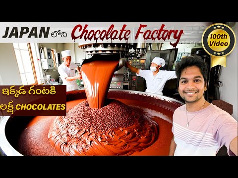100,000 Chocolates under 60 minutes | Chocolate Factory Japan | Japan Telugu Traveller