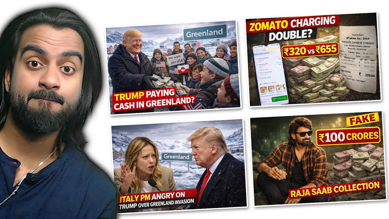 Greenland $1,00,000 Per Person, Zomato Crazy Bill on Take Away, Raja Saab Fake Collection?