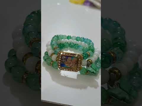 Round stone jai guru ji bracelet