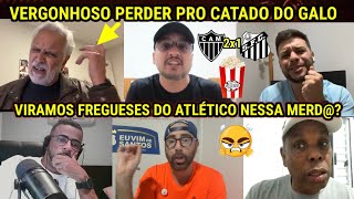 REAÇÕES dos SANTISTAS SURTANDO NA DERROTA PROS RESERVAS do GALO l ATLÉTICO 2X1 SANTOS