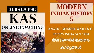Mysore War - Pitt&#39;s India Act - Kerala KAS Online Class Modern Indian History Part 5
