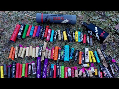 MEGA TEST 100 PETARD€ DIFERITE 🧨 - TEST FIRECRACKERS 2024 - 2025 🧨 - COMPILATION POLENBOLLER 🧨