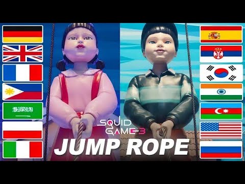 Jump Rope Song in 16 different languages (Squid Game