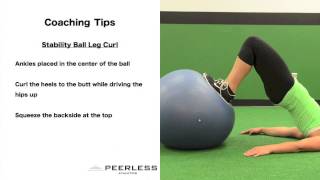 268. Stability Ball Leg Curl