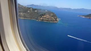 preview picture of video 'Approach and  scary landing at Skiathos Airport thomas cook tcx 1142 G-FCLK'