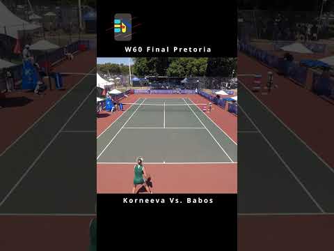 2007 born Korneeva winning W60 in Pretoria🎾😮