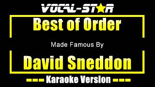 Best of Order - David Sneddon KARAOKE